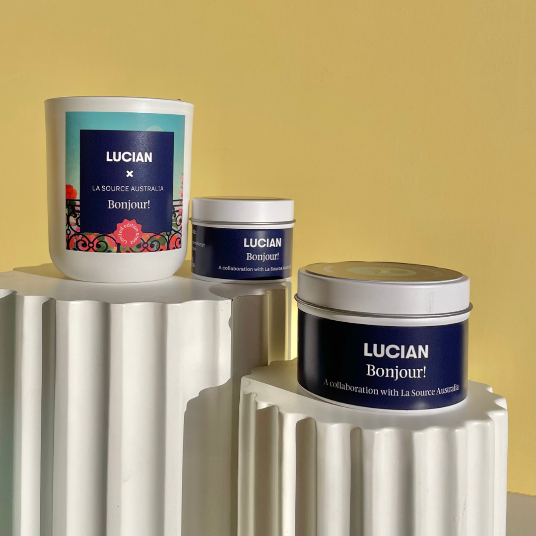 Limited edition Bonjour - Glass Candle