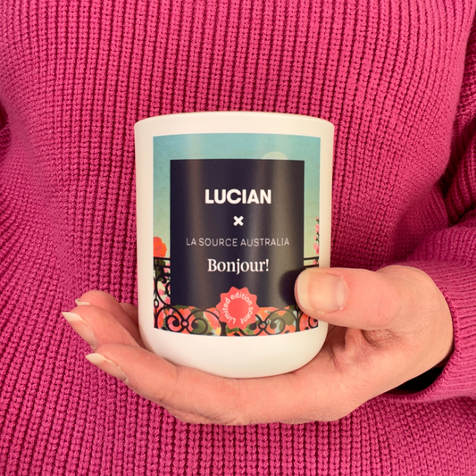 Limited edition Bonjour - Glass Candle