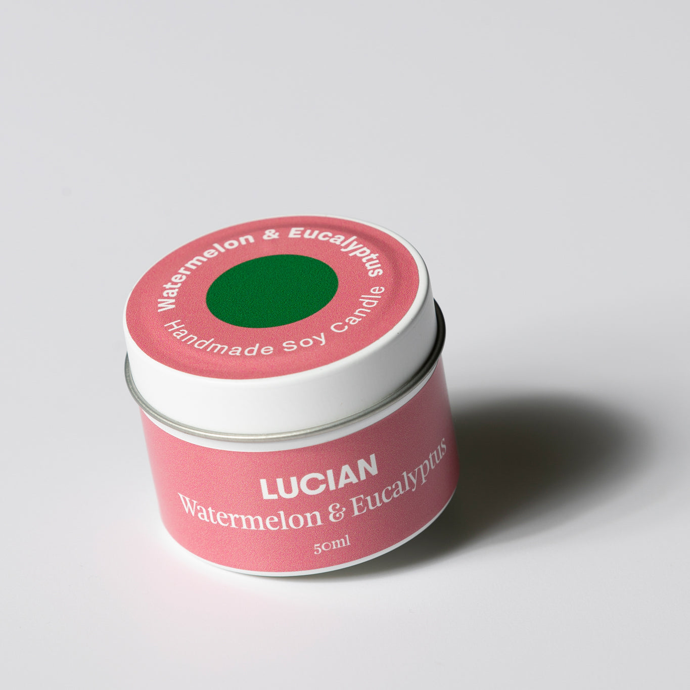 Watermelon & Eucalyptus Travel Tin Candle